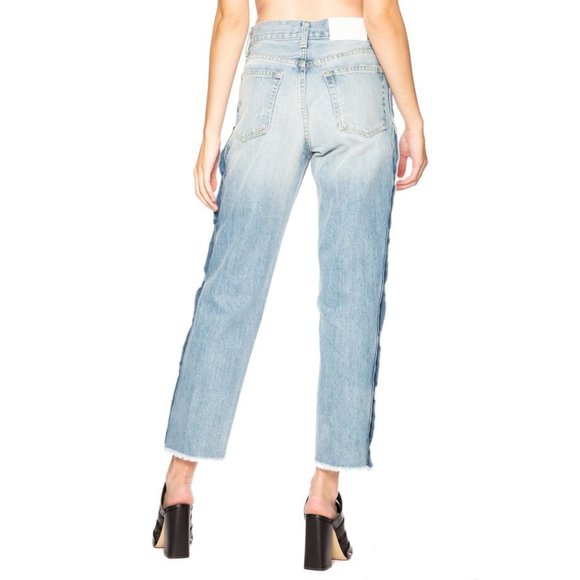 Jonathan Simkhai Manfriend Button Down Wide Leg Jeans - Picture 4 of 15